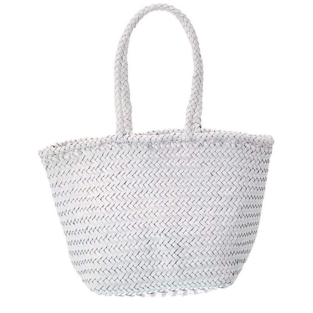 Dragon Diffusion Grace Small Leather Shoulder Bag, White